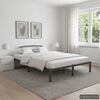 vidaXL Bed Frame without Mattress Grey Metal 120x200 cm