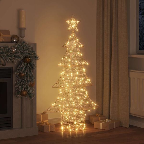 vidaXL Christmas Tree with 160 LEDs Warm white 151 cm PET