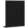 vidaXL Mirror Black oak 50 x 12 x 60 cm Glass and Engineered Wood
