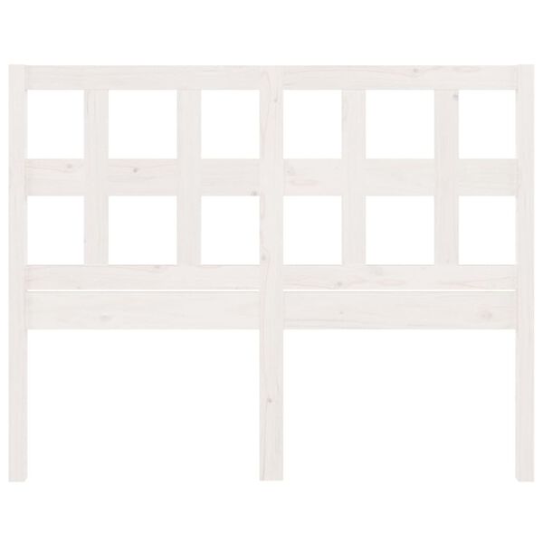 vidaXL Bed Headboard White 145.5x4x100 cm Solid Wood Pine