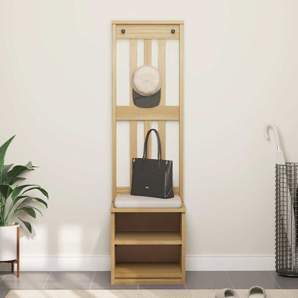 vidaXL Hall Tree SANDNES 45x40x159.5 cm Solid Wood Pine