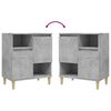 vidaXL Sideboards 3 pcs Concrete Grey 60x35x70 cm Engineered Wood