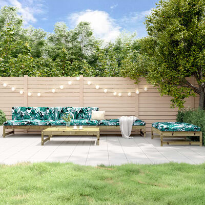vidaXL 5 Piece Garden Lounge Set Impregnated Wood Pine