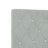 vidaXL Headboard with Headboard Light Grey 144 cm Faux Leather