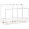 vidaXL Kids' Bed with Roof White 90x190 cm Solid Wood Pine