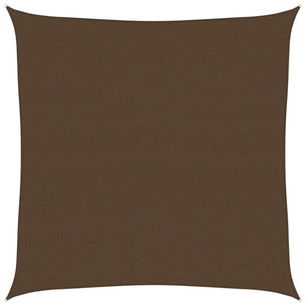 vidaXL Sunshade Sail 160 g/m² Brown 6x6 m HDPE