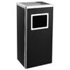 vidaXL Ashtray Dustbin 45 L Steel Black