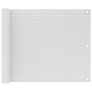 vidaXL Balcony Screen HDPE 75x400 cm White
