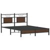 vidaXL Bed Frame without Mattress Brown Oak 137x190 cm Engineered Wood