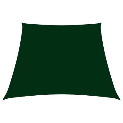 vidaXL Sunshade Sail Oxford Fabric Trapezium 3/5x4 m Dark Green