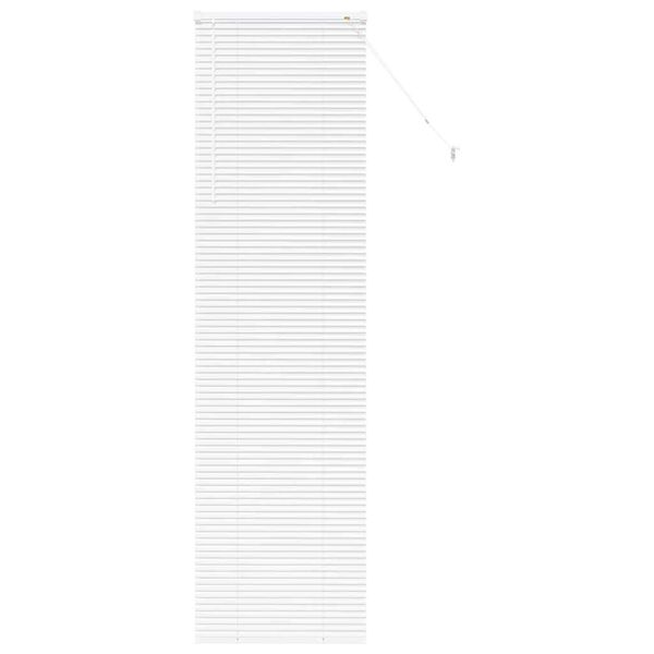 vidaXL Window Blind with Curtains Manual White Aluminium