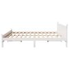 vidaXL Bed Frame without Mattress White 200x200 cm Solid Wood Pine