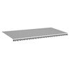 vidaXL Awning Replacement Fabric Anthracite and White 600x300 cm Polyester