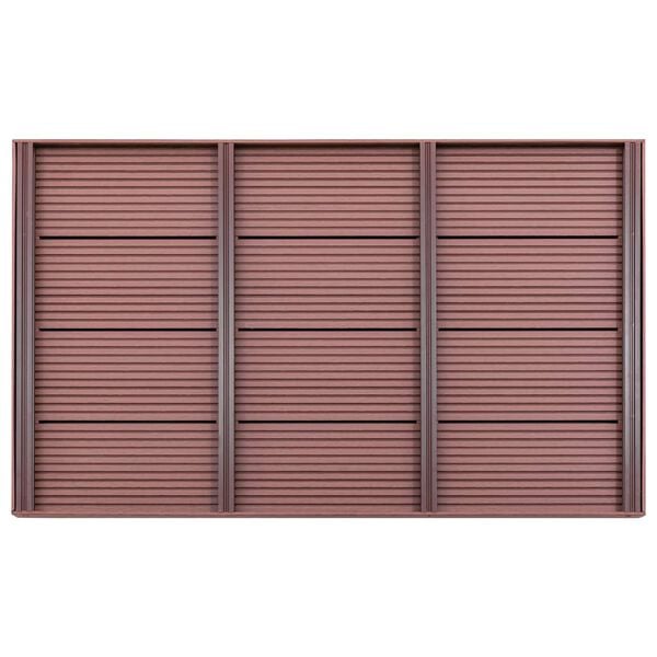 vidaXL Floor Element for Solar Shower Brown 101x63x55 cm WPC