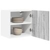 vidaXL Hanging Cabinet 2 pcs Grey Sonoma and White 40 x 31 x 40 cm