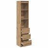 vidaXL Highboard Artisan Oak 37.5x35x180 cm Engineered Wood