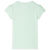 Kids' T-shirt with Cap Sleeves Soft Green 104