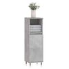 vidaXL Bathroom Cabinet Concrete Grey 30x30x100 cm Engineered Wood
