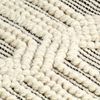 vidaXL Rug Handwoven Wool 160x230 cm White/Black