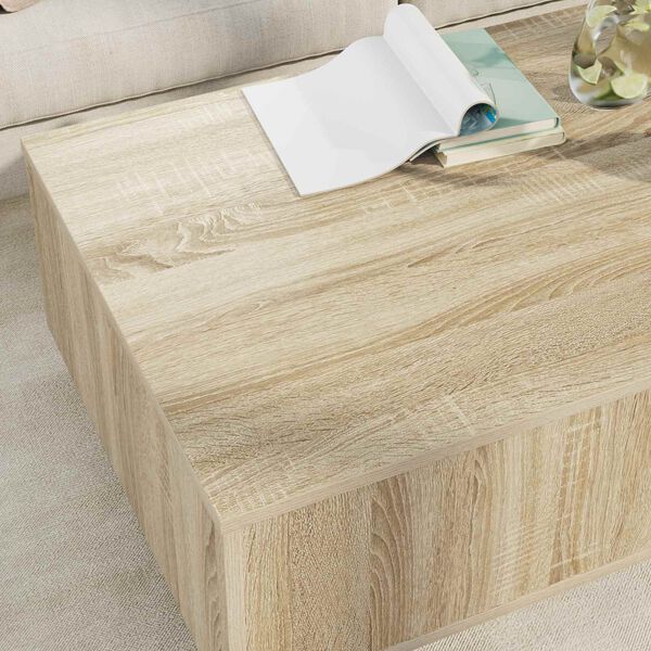 vidaXL Coffee Table Sonoma Oak 95 x 55 x 31 cm Engineered Wood
