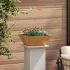 vidaXL Garden Planter Rusty 40 x 40 x 15 cm Weathering Steel