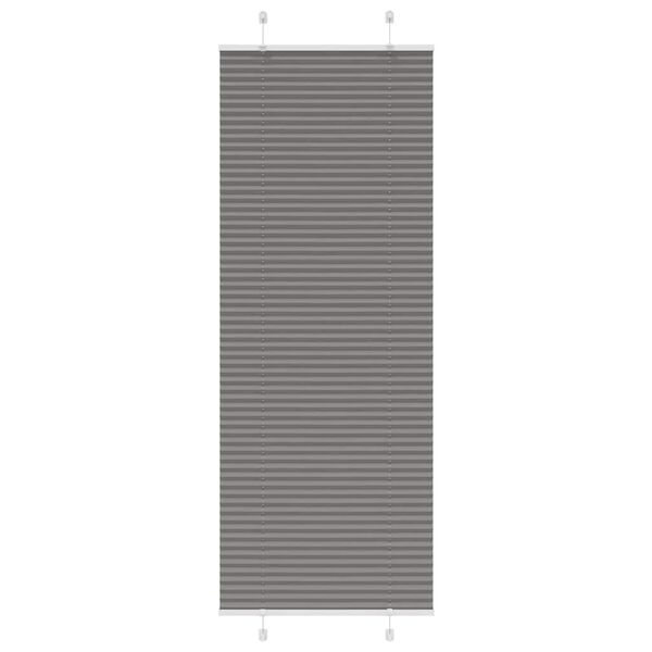 vidaXL Pleated Blind Anthracite 70x200 cm Fabric Width 69.4 cm Polyester