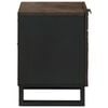 vidaXL Bedside Cabinet 2 pcs Walnut 40 x 33 x 46 cm Solid Acacia wood