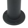 vidaXL Bollard Lights with Sensor&Outlet 3 pcs 80 cm Black IP44