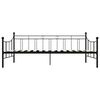 vidaXL DayBed Frame without Mattress Black Metal 90x200 cm
