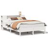 vidaXL Bookcase Bed without Mattress White 160x200 cm Solid Wood Pine