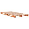 vidaXL Pallet Bed without Mattress Wax Brown 90x200 cm Solid Wood Pine