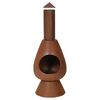 ProGarden Fireplace with Chimney Ambient 110 cm Rust