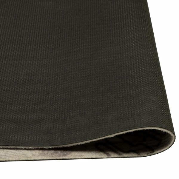 vidaXL Kitchen Rug Washable Coffee Grey 60x300 cm Velvet