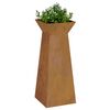 vidaXL Pillar Planter Silver 40 x 40 x 100 cm