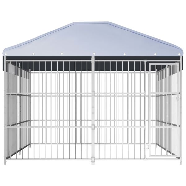 vidaXL Outdoor Dog Kennel with Roof 300x300x200 cm