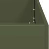 vidaXL Planter Olive Green 80x80x80 cm Steel