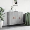 vidaXL Sideboard Grey Sonoma 90x34x80 cm Engineered Wood