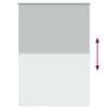 vidaXL Roller Blind Blackout Light Grey 100x150 cm Fabric Width 95.7 cm Polyester
