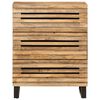 vidaXL Sideboards 2 pcs 60x34x75 cm Solid Wood Rough Mango