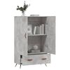 vidaXL Highboard Concrete Grey 69.5x31x115 cm Engineered Wood