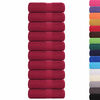 vidaXL Wash Towels "FROGN" 10 pcs Bordeaux 30x30 cm 360 gsm