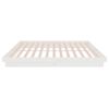 vidaXL Bed Frame without Mattress White Solid Wood 160x200 cm