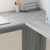 vidaXL Corner Desk Grey Sonoma 140 x 113.5 x 75 cm Engineered Wood