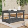 vidaXL Garden Table Grey 82.5x50.5x45 cm Solid Wood Pine