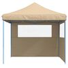 vidaXL Party Tent Folding Beige 292 x 292 x 315 cm Oxford Fabric