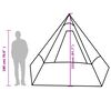 vidaXL Camping Tent Tipi 7-Person Blue Waterproof