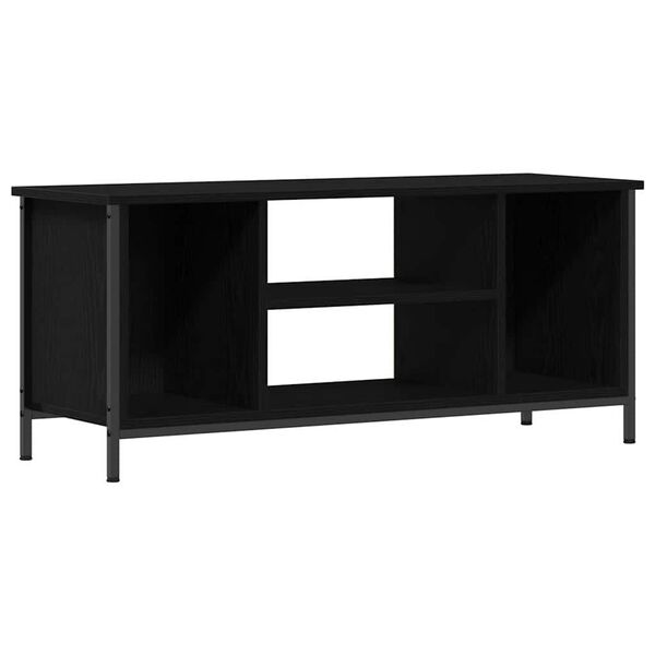 vidaXL TV Cabinet Black Oak 102 x 35 x 45 cm Engineered Wood