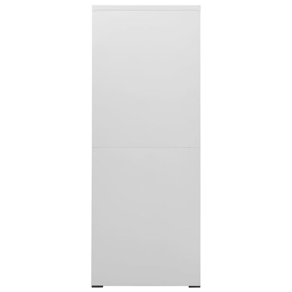 vidaXL Filing Cabinet Light Grey 46x62x164 cm Steel