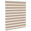 vidaXL Zebra Blind Sand Brown 135x150 cm Fabric Width 130.9 cm Polyester