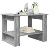 vidaXL Coffee Table Grey Sonoma 72 x 50 x 50 cm Engineered Wood